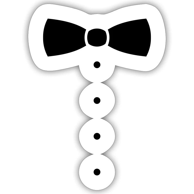 Fliege oder Krawatte Kostüm.