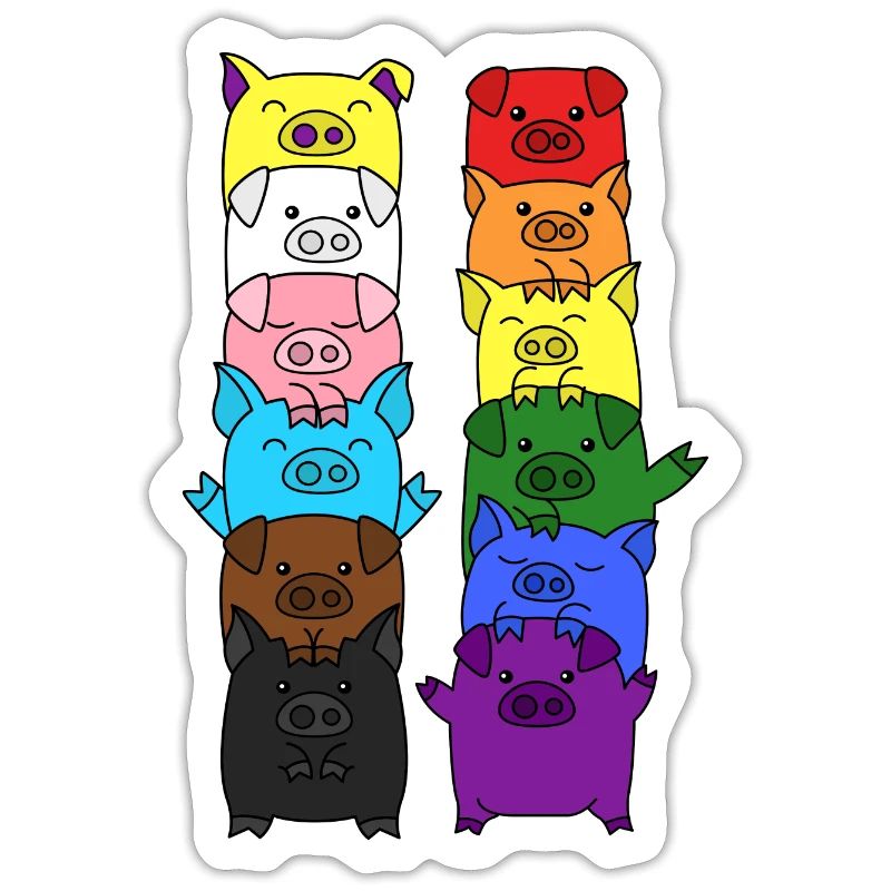 Fierté Progrès Flag Egalité du cochon