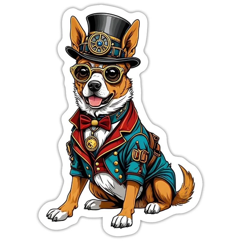 Chien steampunk