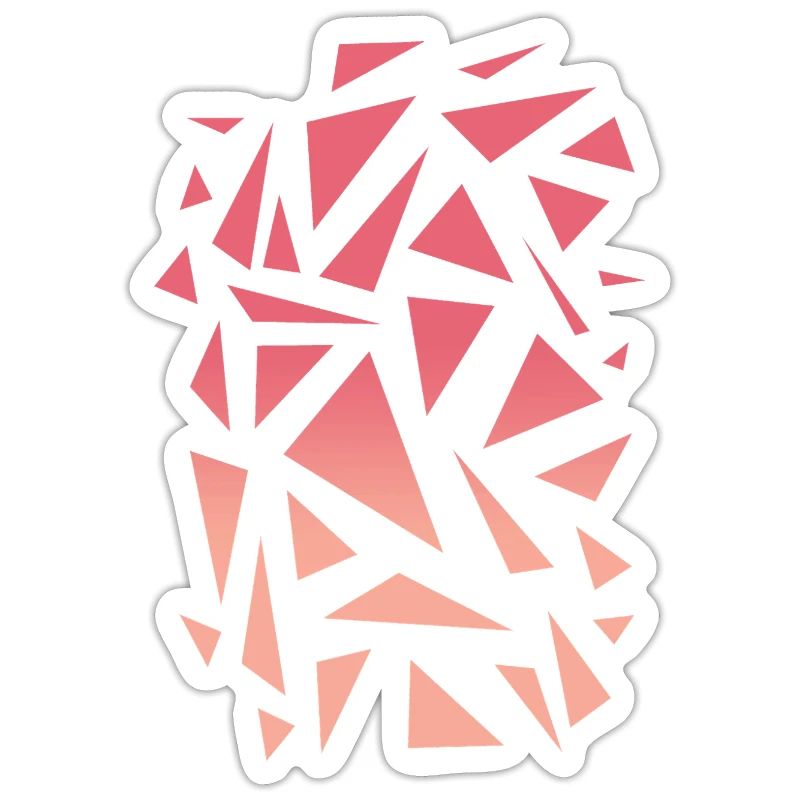 Triangle Pattern - Pink Gradient