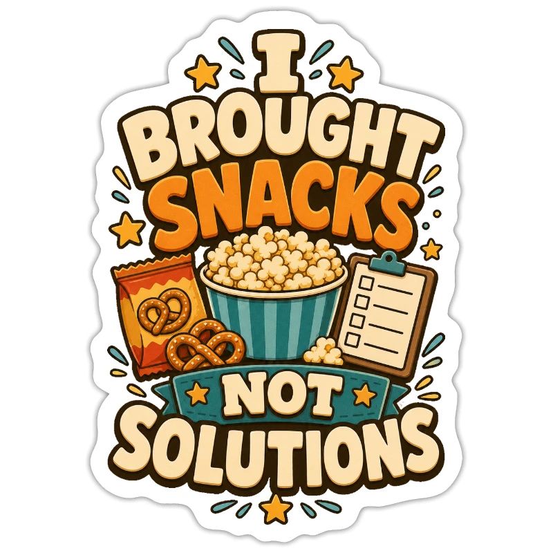 I Brought Snacks Not Solutions