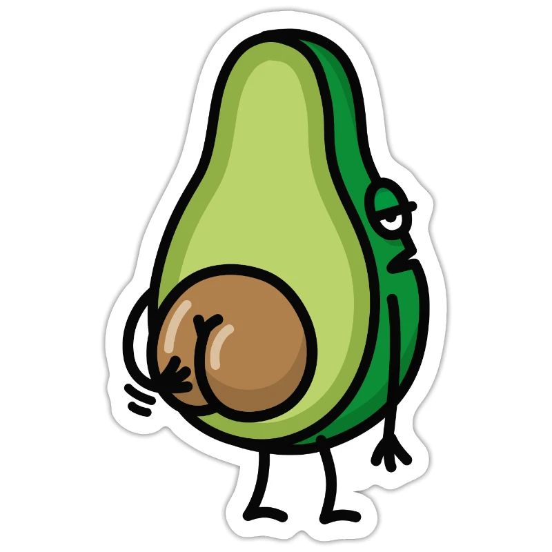Funny avocado butt scratch ass gift idea