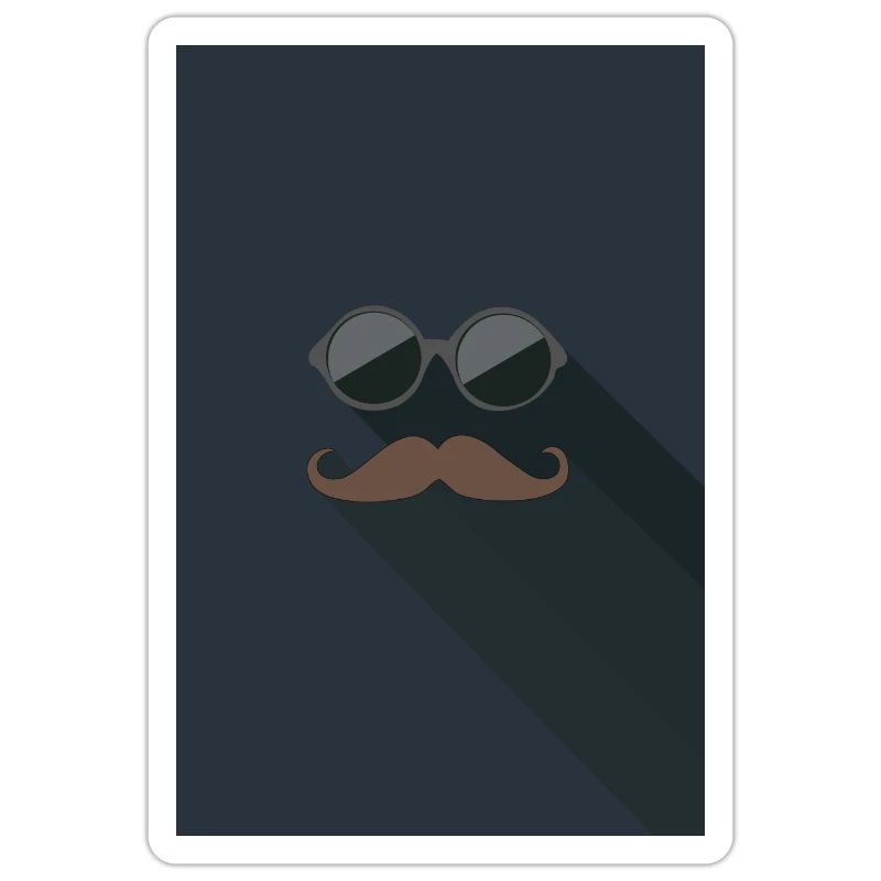 Sonnenbrille mit Schnurrbart Bart