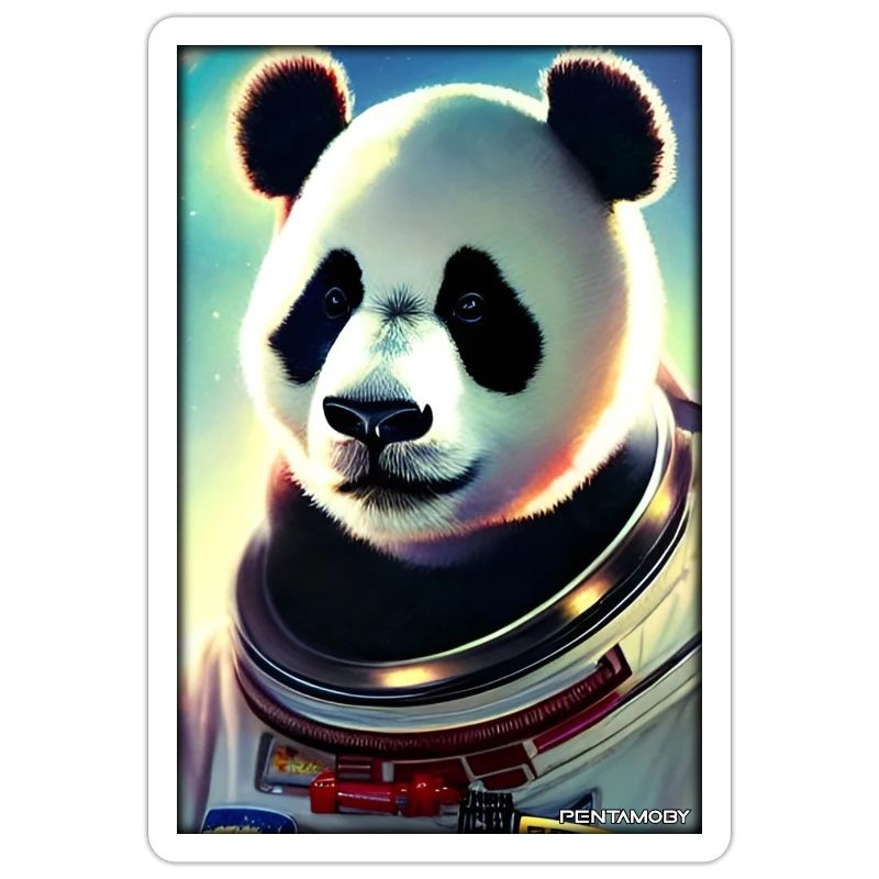 Panda Bear Panda Astronaut Future Sci-Fi Technology
