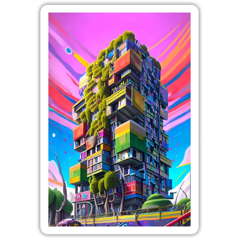 Grattacielo edificio astratto