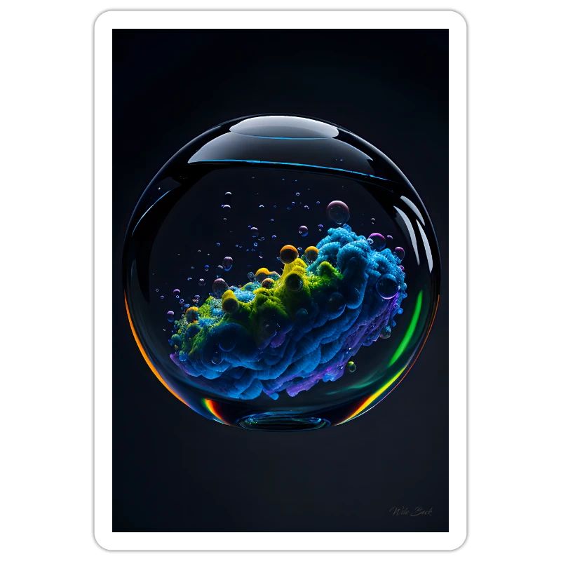 Clouds in a bubble rainbow 2