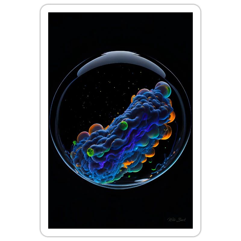 Clouds in a bubble neon 1