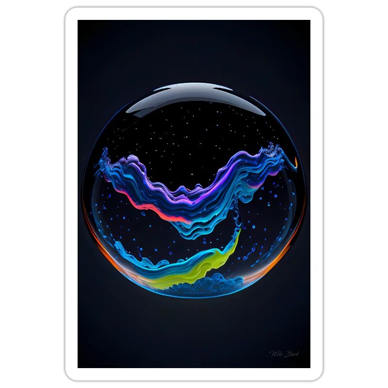 Clouds in a bubble neon 2