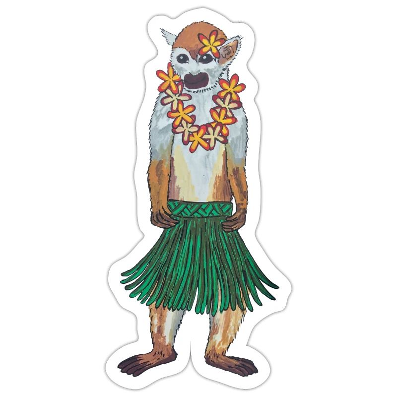 Squirrel Monkey Monkey Hawaii Hula Monkey Hula Hoola