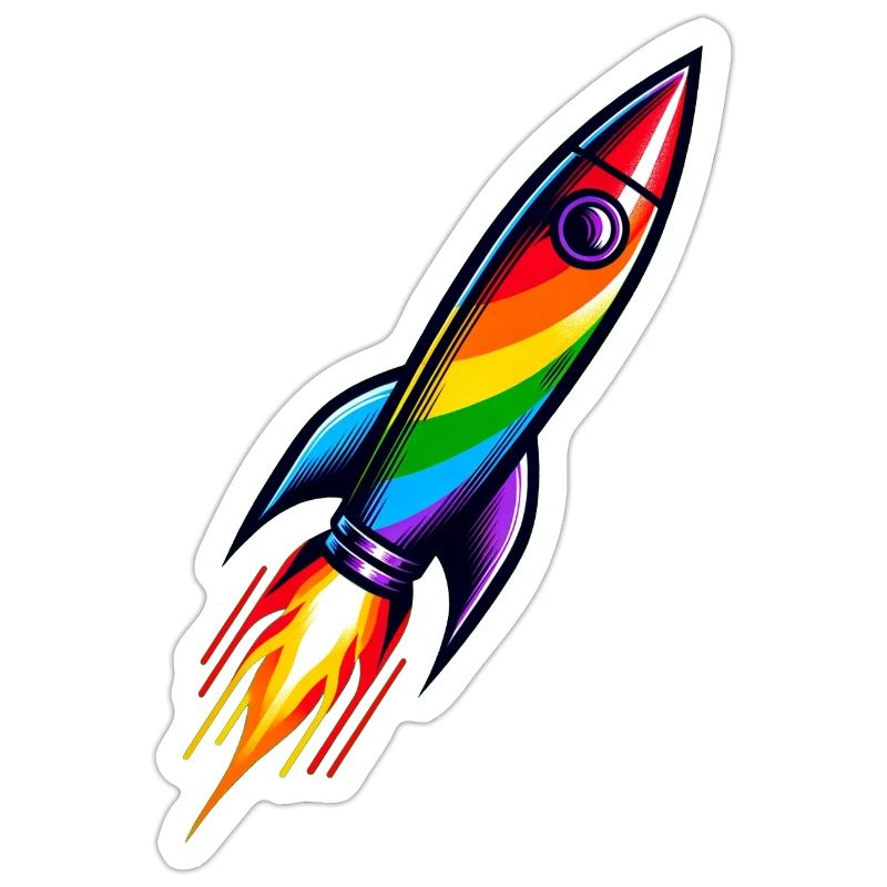 Rainbow Rocket | Rocket launch