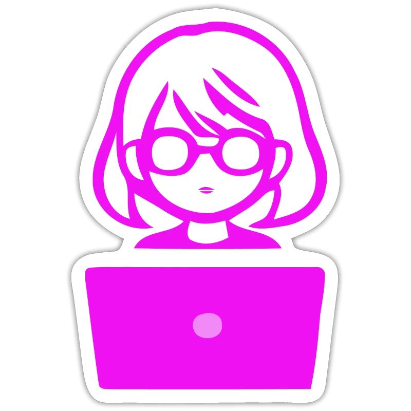 Frau mit Computer Programmierer Coder