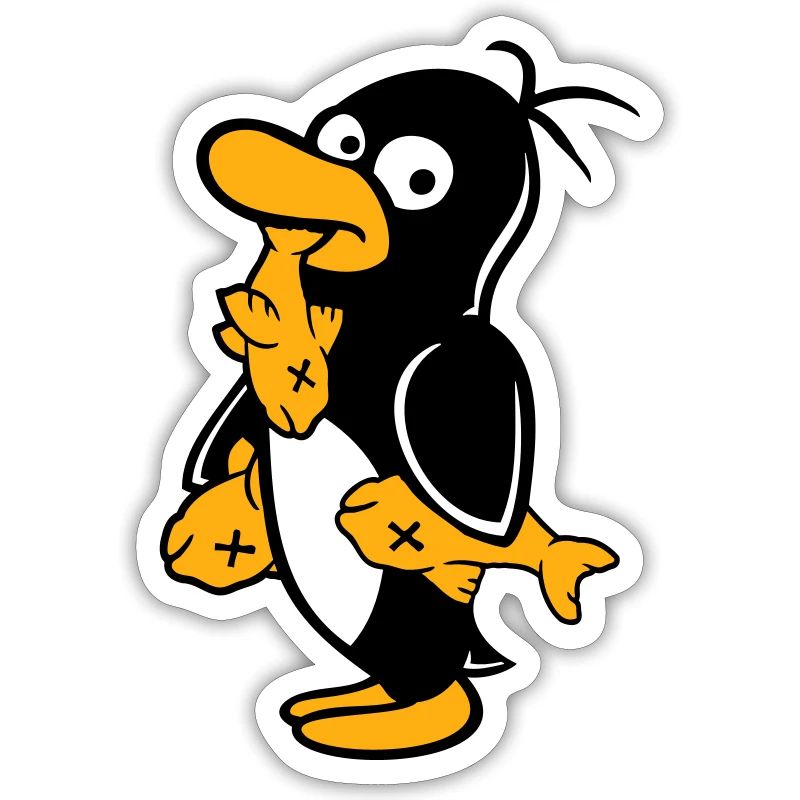 Penguin Eats Three Fish Caught Hunger Delicious