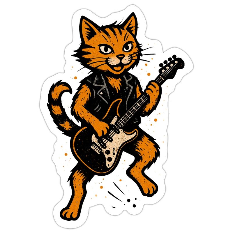 Orange cat makes noise