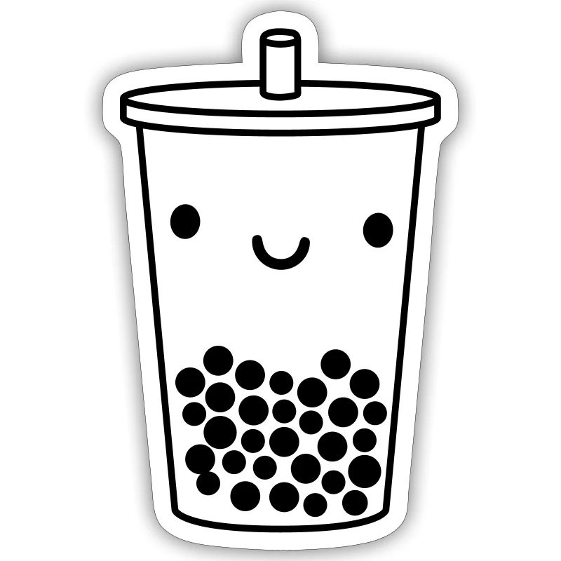 cute bubble tea mug