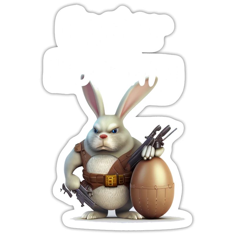 Happy Easter, Funny Easter Rabbit, Easter Hunting