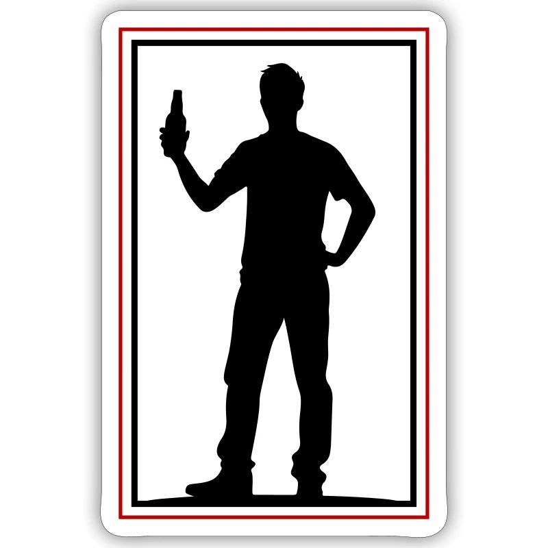 Drinking Bier Silhouette