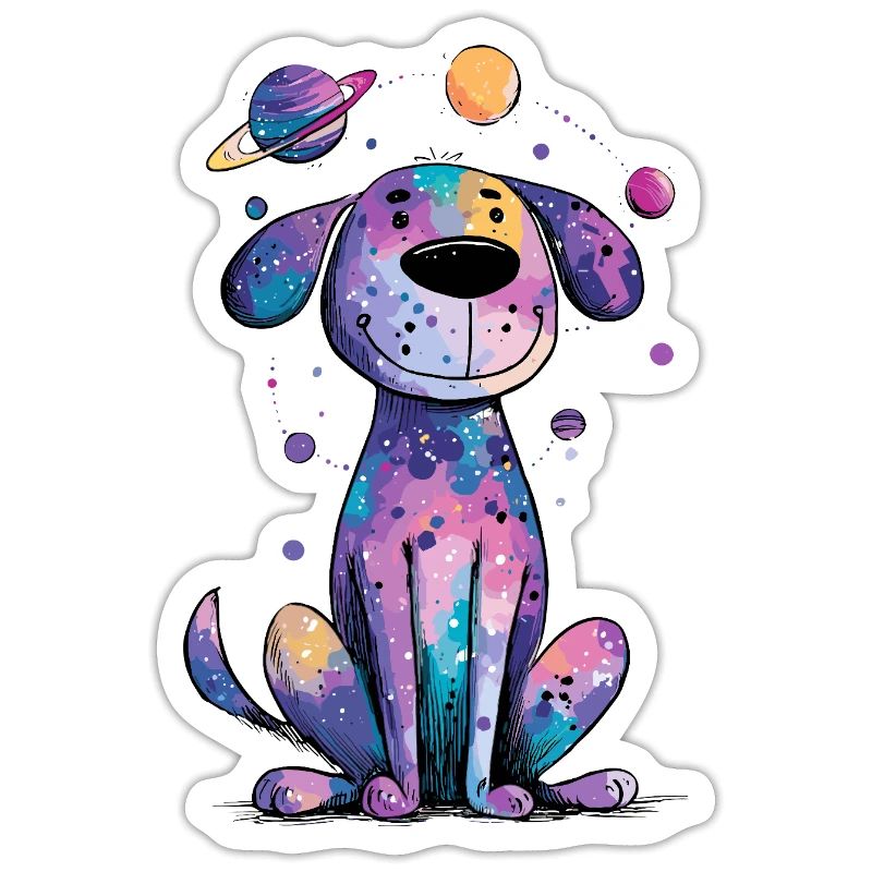 Chiot galactique dans l’espace