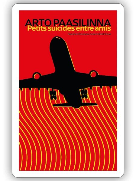Petit suicide entre amis - Sticker taille S (10 x 10 cm) - blanc mat - Devant