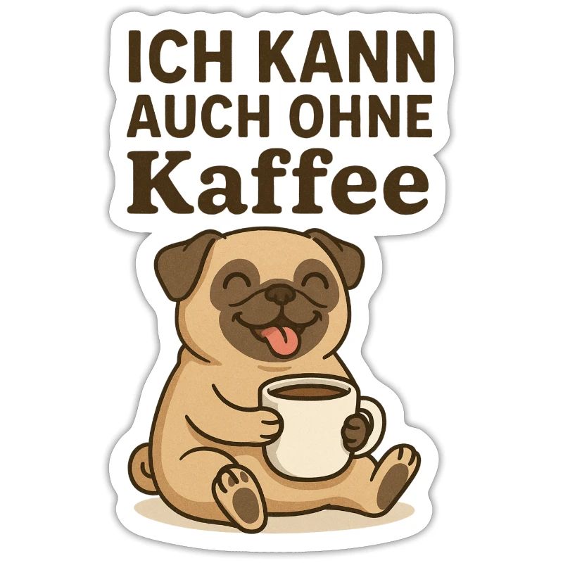 Coffee Dog Doesn't Work Without Coffee Animals Design