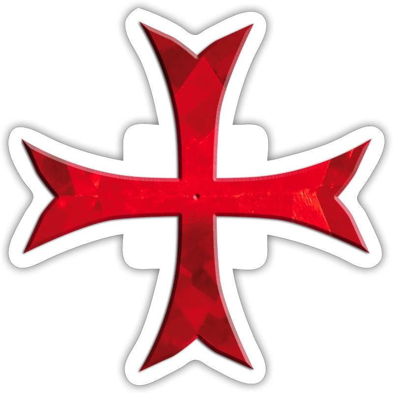 Croix de Templar simplement rouge