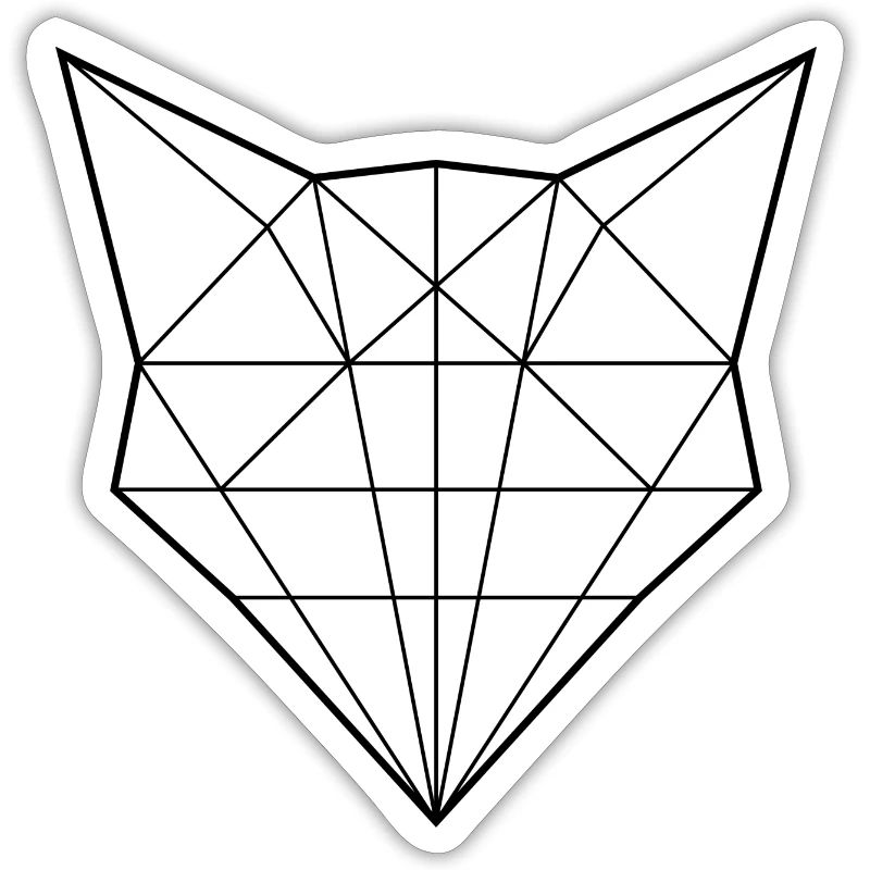 Fox in lines (Outline)