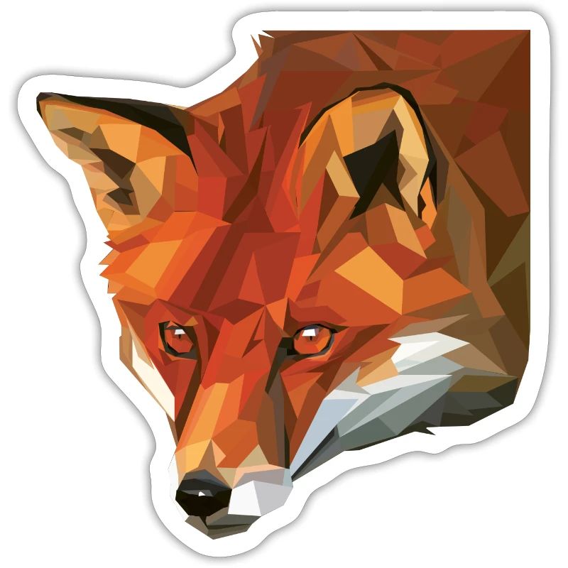 Fuchs Polygone - Animal Polygone - Polygones Animaux