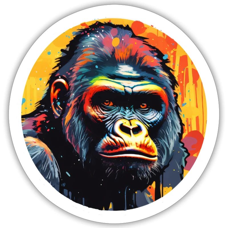 Gorilla psychedelisch