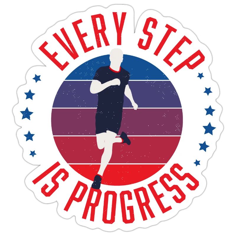 Coureur Chaque pas est un progrès