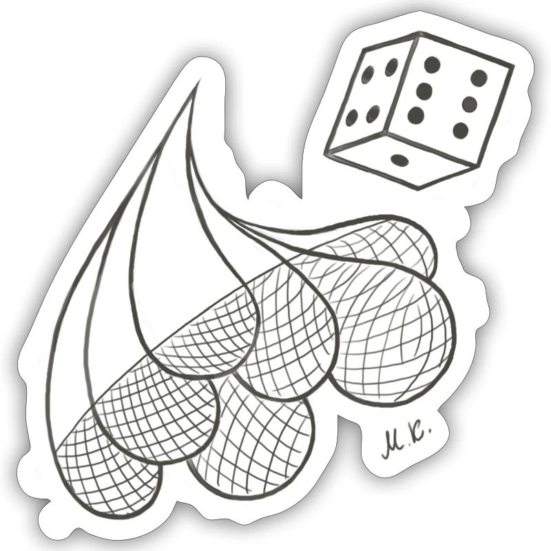 Creative patterned drops with game dice