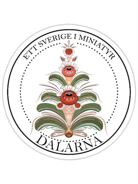 Kurbian Dalisk in brown tones - Sticker size S (10 x 10 cm) - white matte - Front