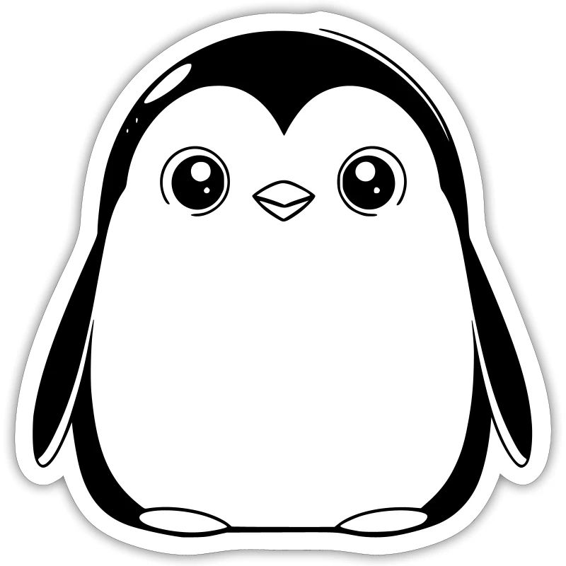 pingouin mignon comme illustration vectorielle