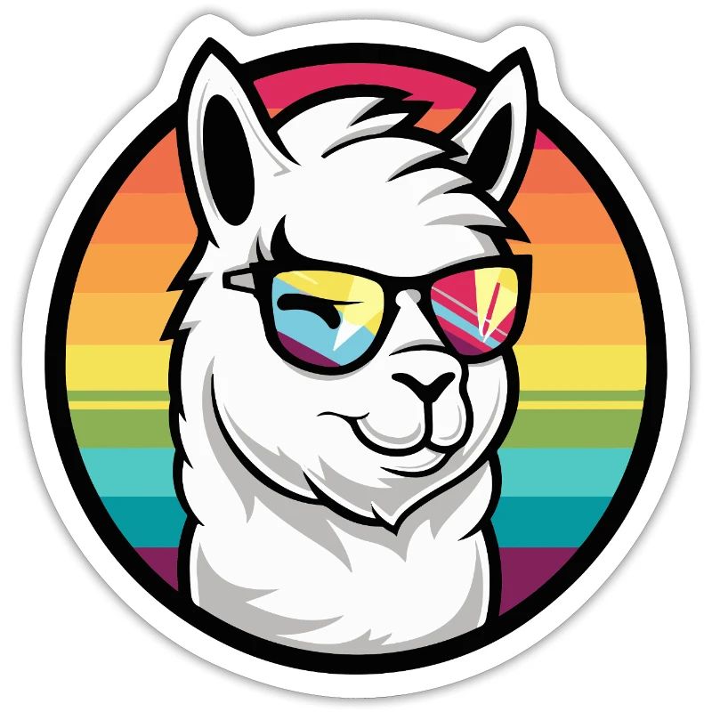 Alpaca Llama Cool Comic
