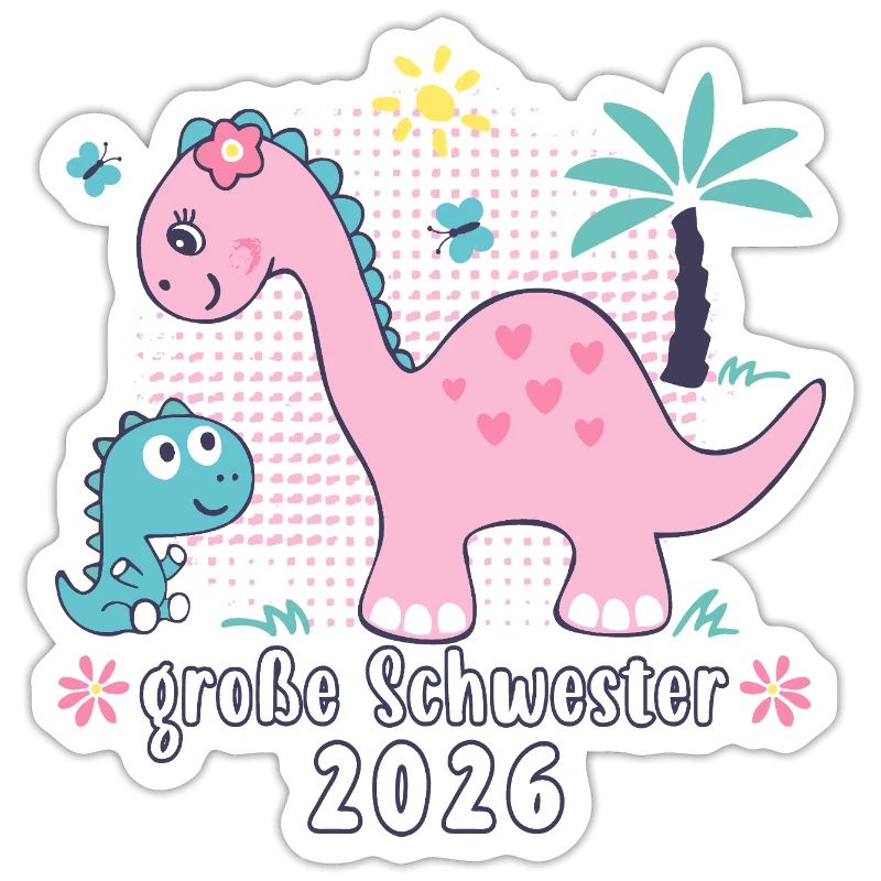 Große Schwester 2026 Dinos Mädchen Geschenkidee