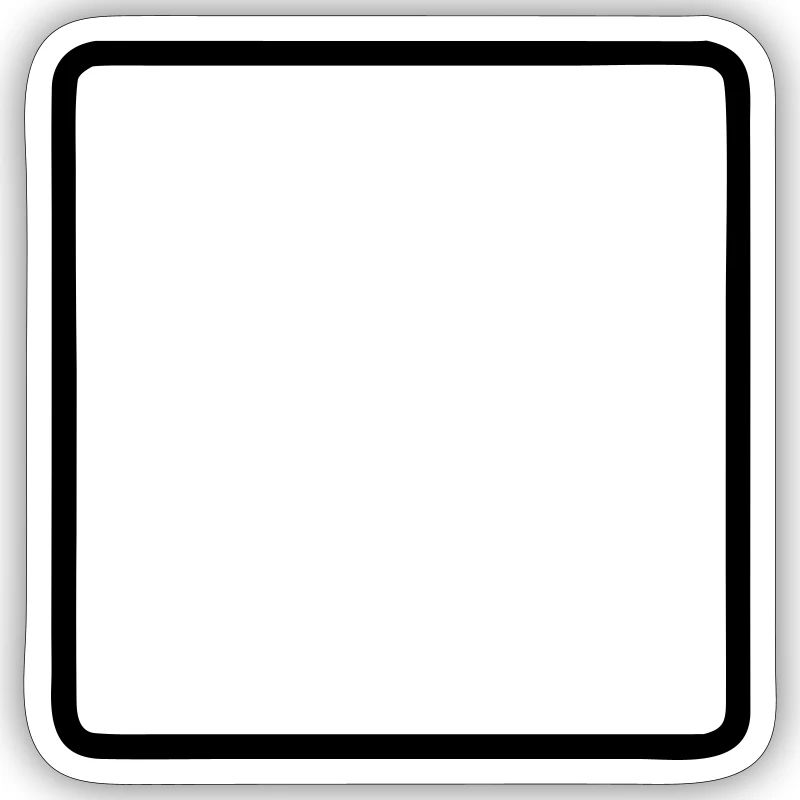 Square Frame Rounded Outline