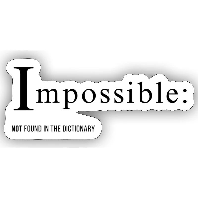 Impossible Text design