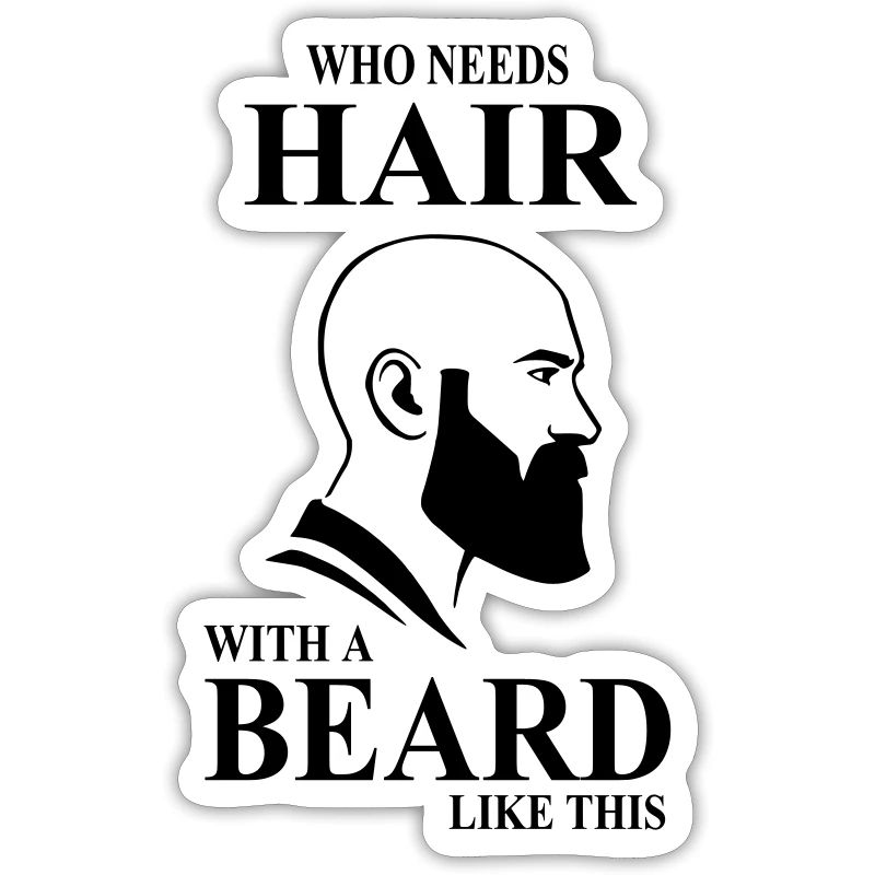 Who needs hair with a beard like this Glatze Bart