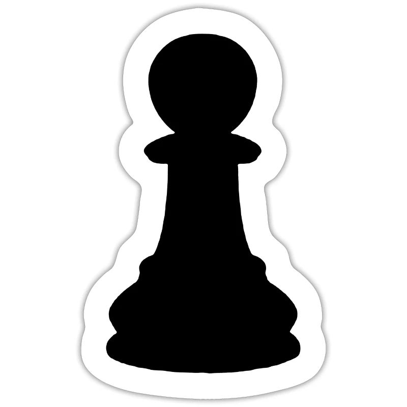 Schwarzer Bauer Schach Schachbauer Schachfigur