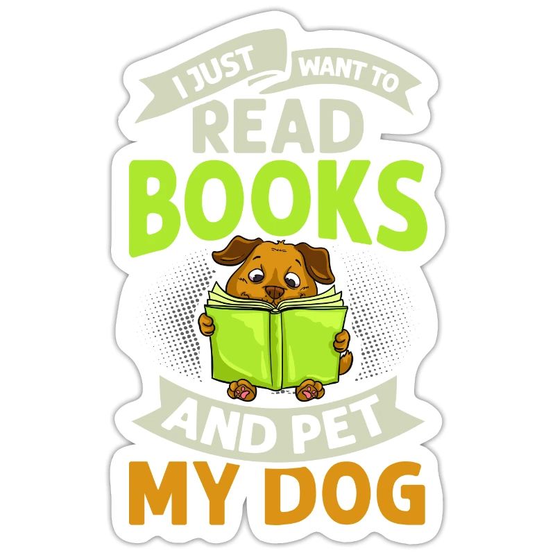 Book Dog Reading Bookworm Librarian Reader