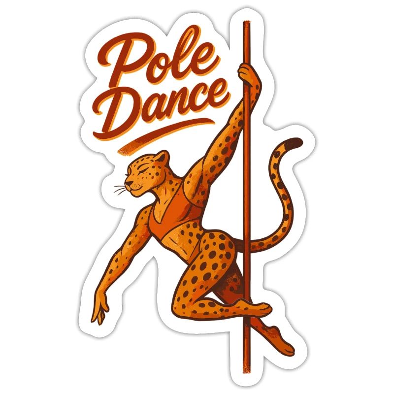 Pole dance Léopard Pole Dancer Cadeau