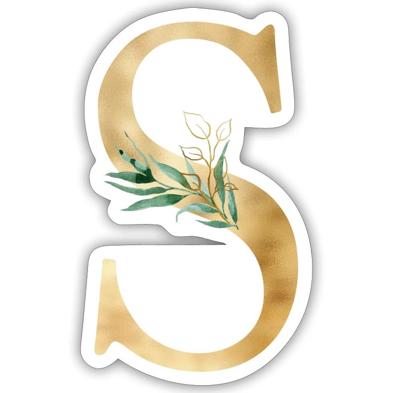 Customizable Monogram S Botany