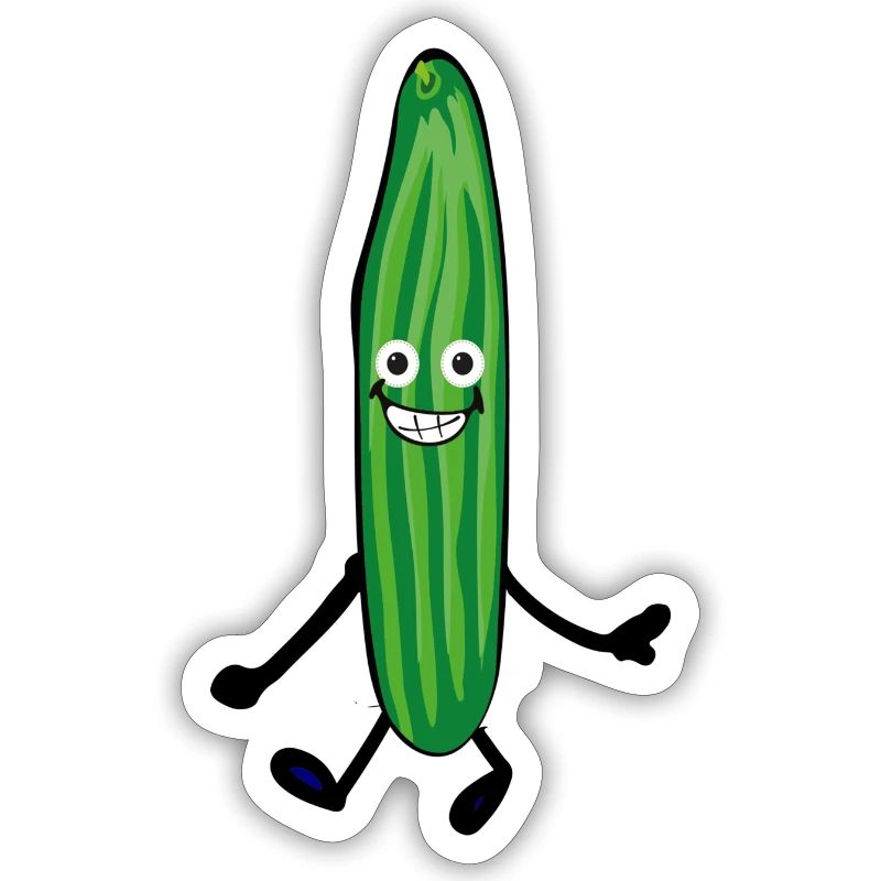 Concombre heureux,Concombre, Comique,Joyeux, Concombre