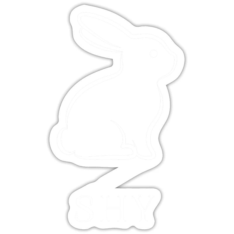 Shy Bunny Timid Bashful Coy Diffident Reserved