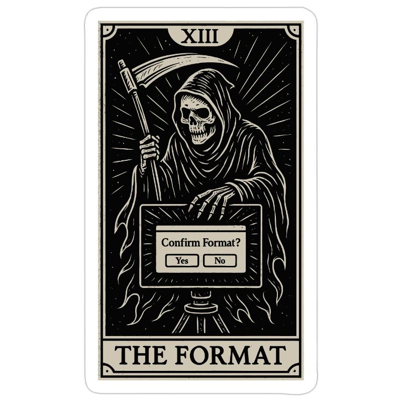 Datafararding Tarot : Mort du format