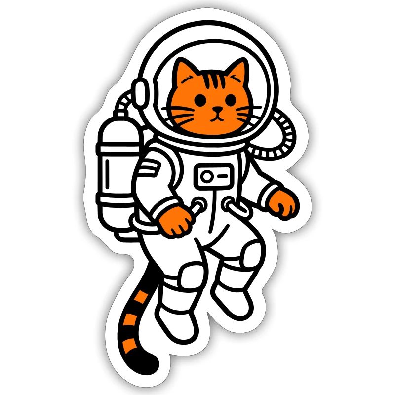 Le chat dans l’espace