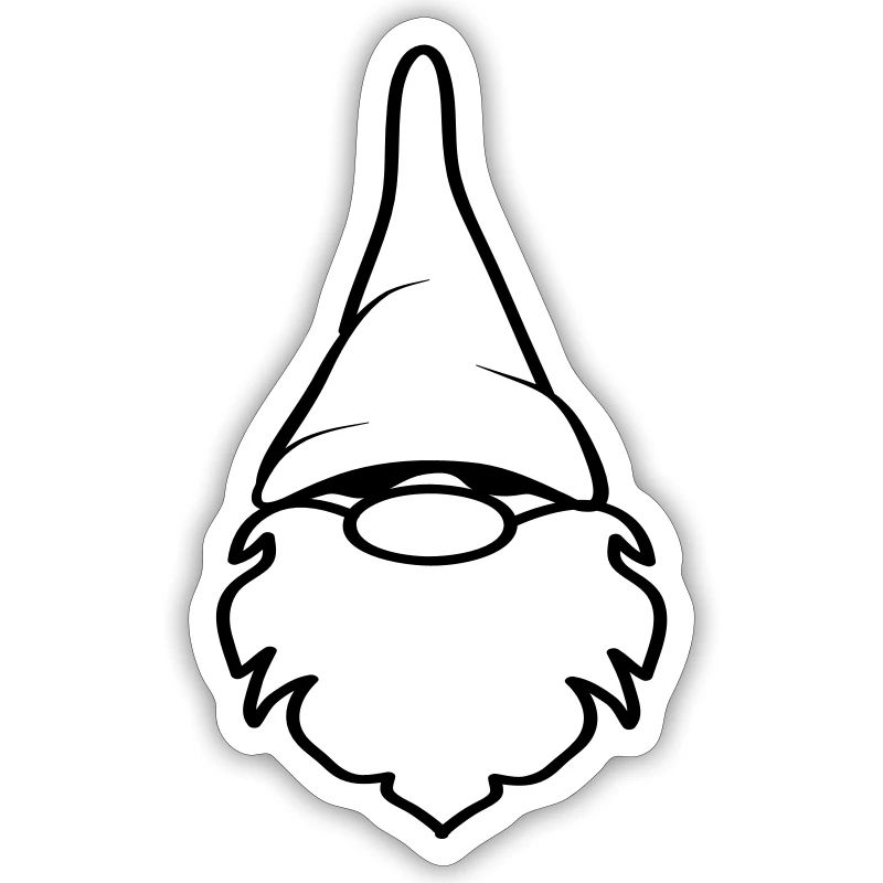 Funny dwarf beard funny stocking cap