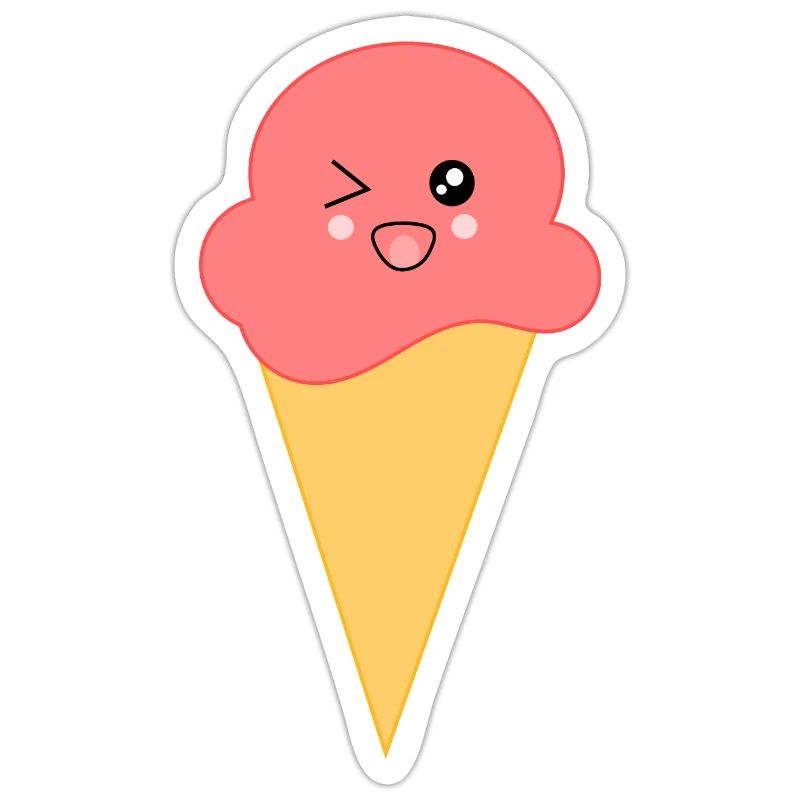 Eis Eiscreme Erdbeereis