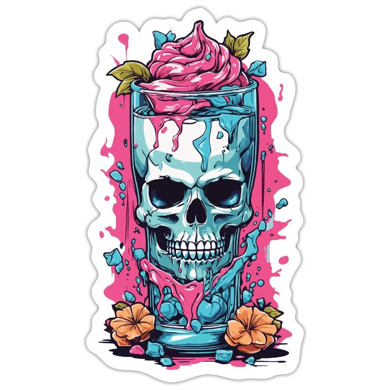 Goth Eisbecher Skull Weirdcore Pastel Gothic