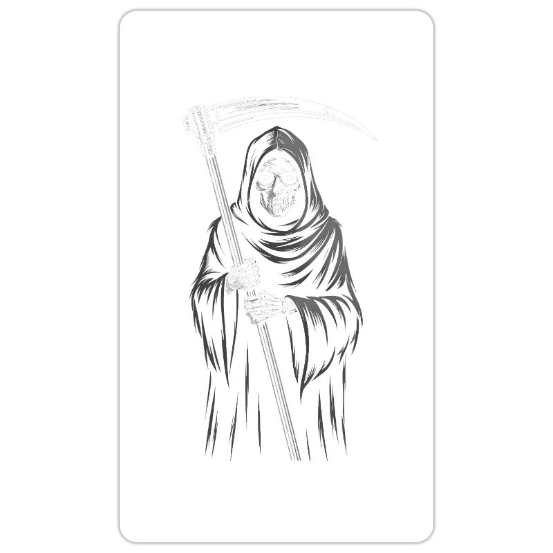 Sensenmann - Atemberaubendes Skelett Zeit Zitat