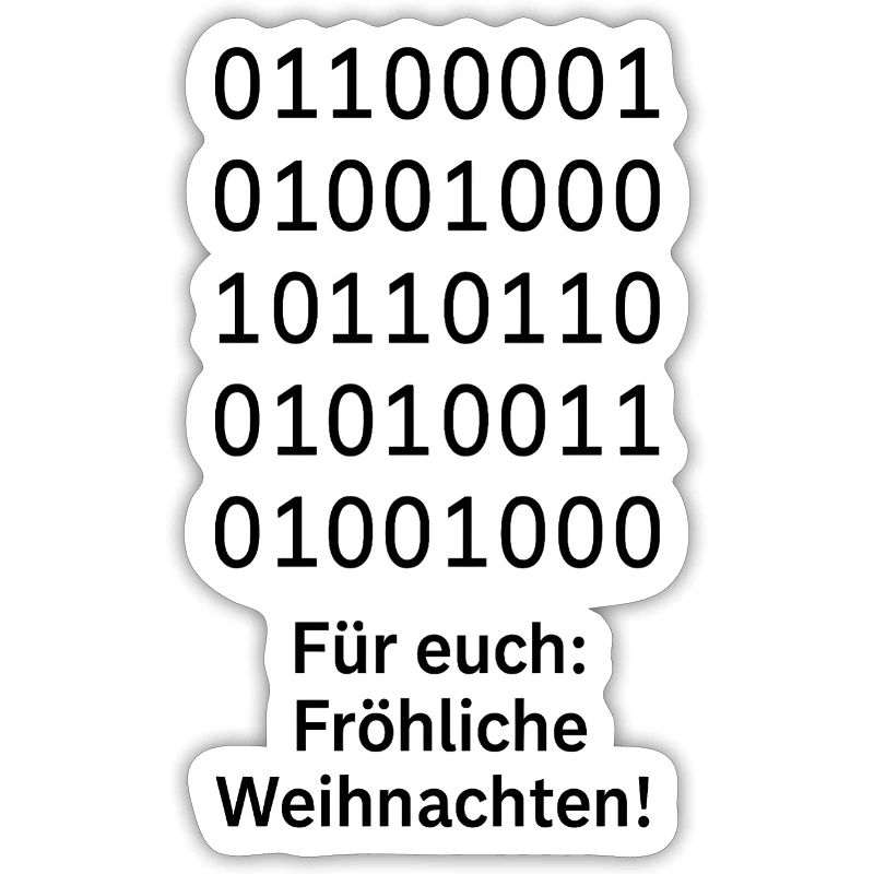 Binary Code Weihnachtszauber