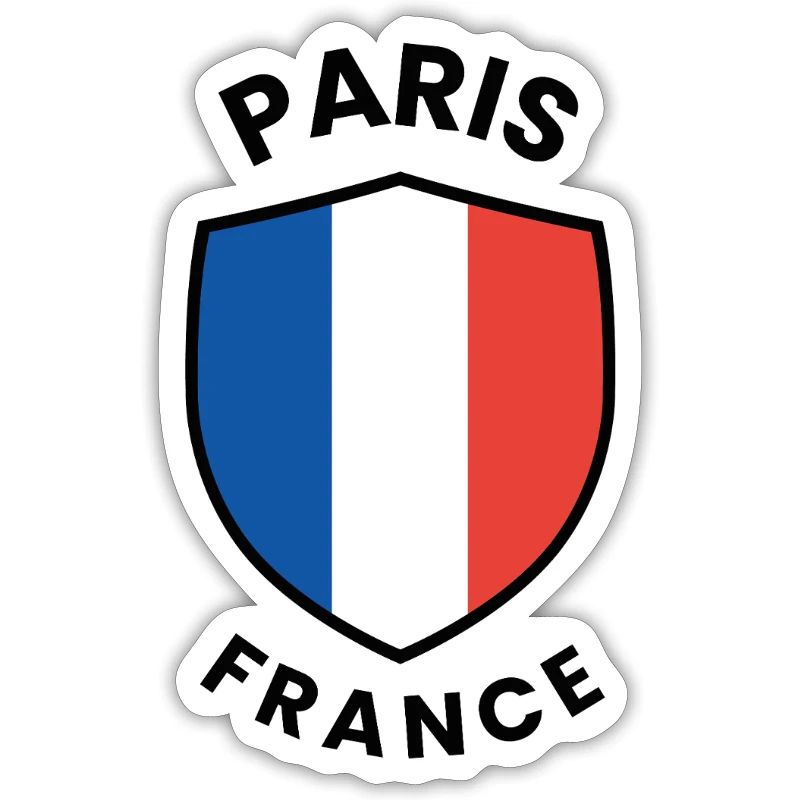 Conception du drapeau de Paris sur le bouclier